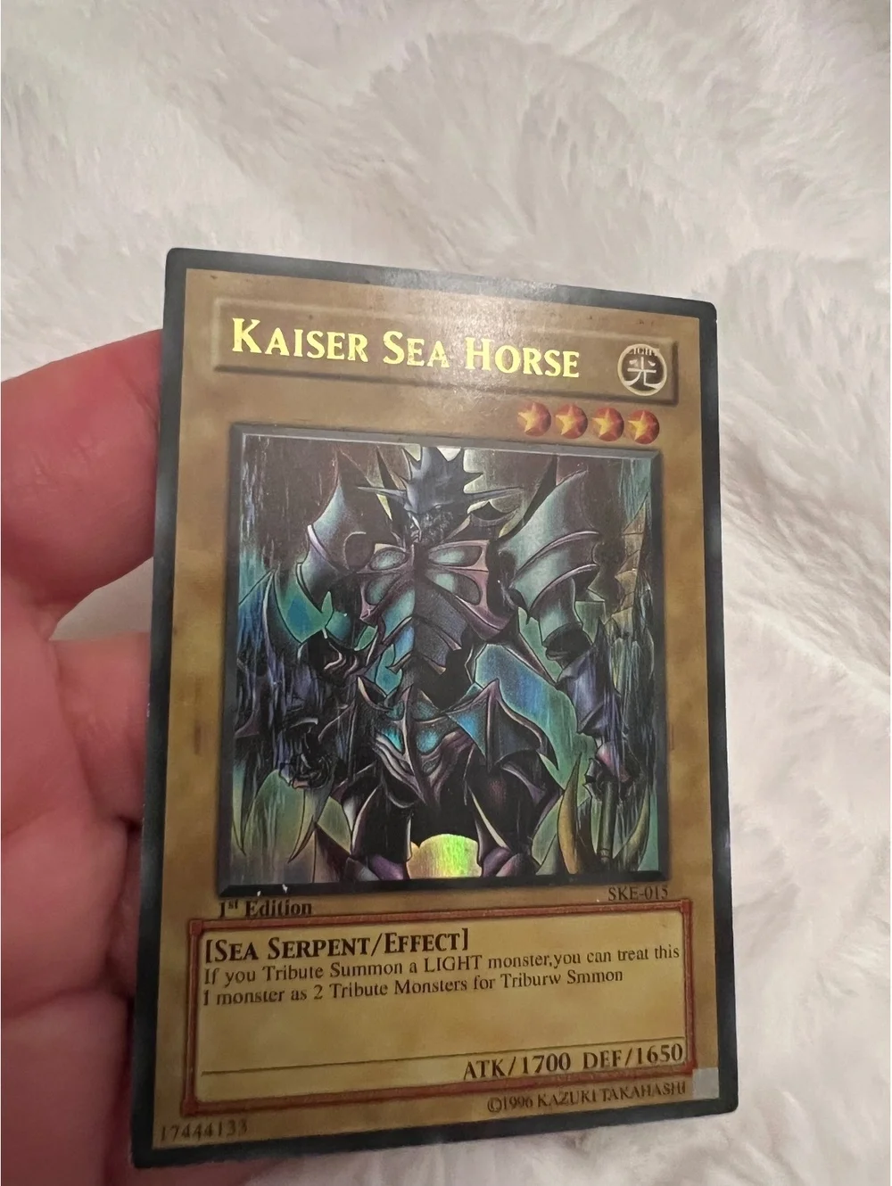 Ultra Rare Kaiser Sea Horse Holo 1st Edition Yu-Gi-Oh! Card